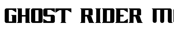 Ghost Rider Movie font preview